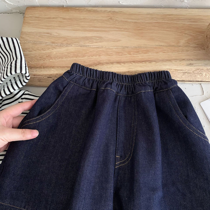 【90-140】ボールデニムパンツ