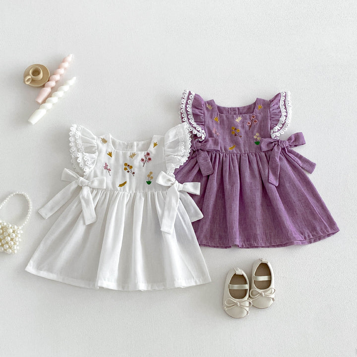 【73-110】ウエストリボンキュートワンピース