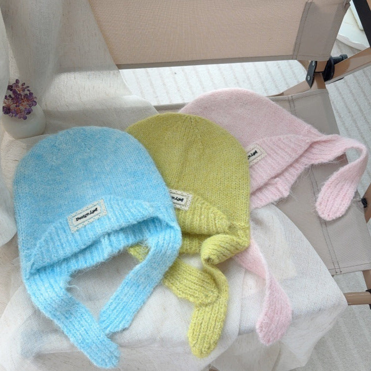 耳あて付きニット帽