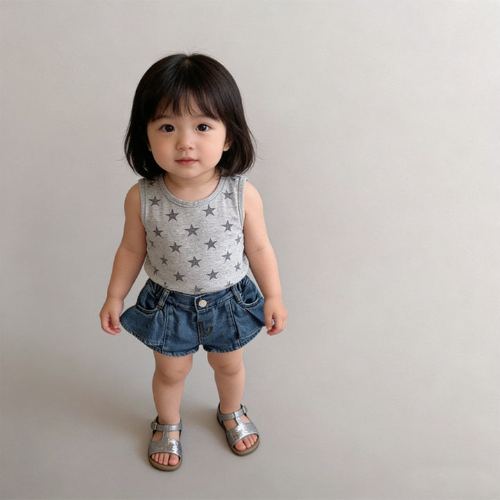 【80-130】サイドフリルショートパンツ