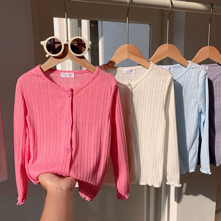 【90-140】リブメロウカーディガン