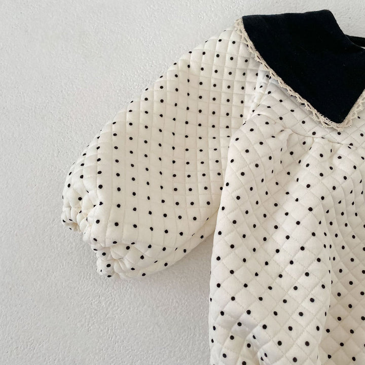 【73-100】襟付きパターンプリントロンパース