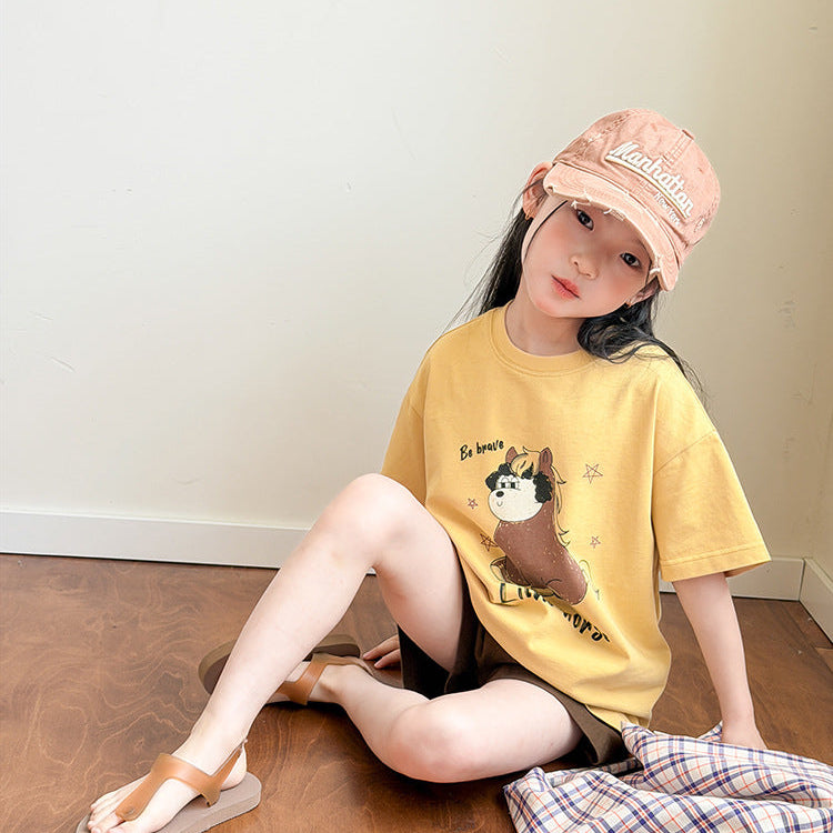 【100-150】アニマルデザインTシャツ