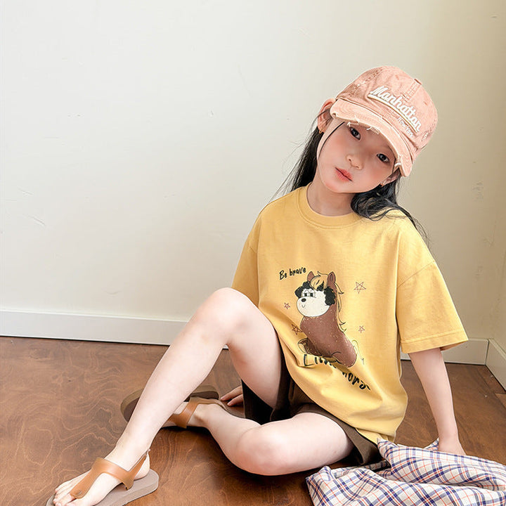 【100-150】アニマルデザインTシャツ