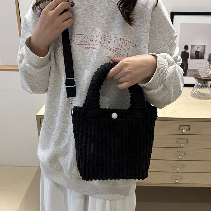 コーデュロイ2Wayバッグ
