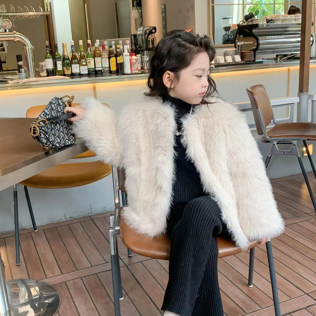 【100-150】フェイクファーコート