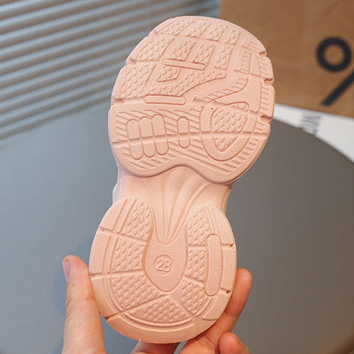 【16.5-22.0】デコラティブデザインメッシュシューズ