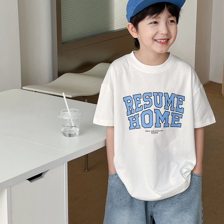 【90-150】ロゴデザインTシャツ