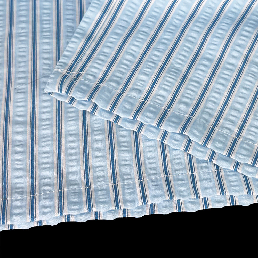 【100-140】リボンモチーフストライプ柄セットアップ