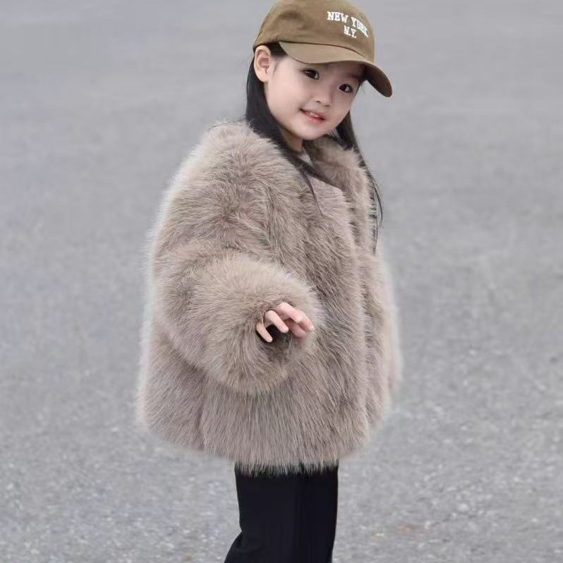 【100-150】フェイクファーコート