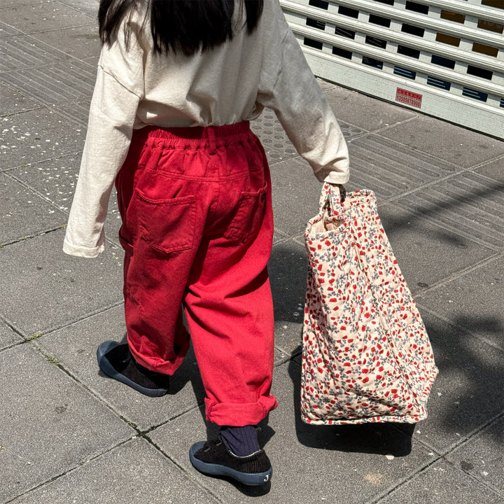 【80-130】シンプルロングパンツ