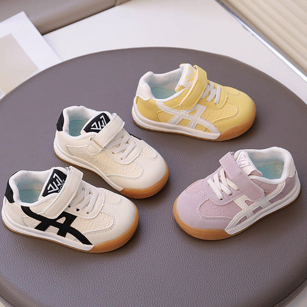 【12.0-18.5】ワンベルトラインデザインスニーカー