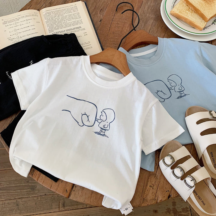 【90-140】リラックスユニークTシャツ