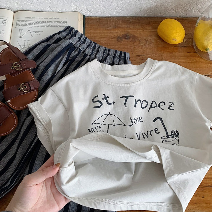 【80-130】マリンデザインTシャツ