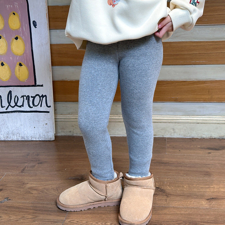 【90-150】裏起毛シンプルレギンスパンツ