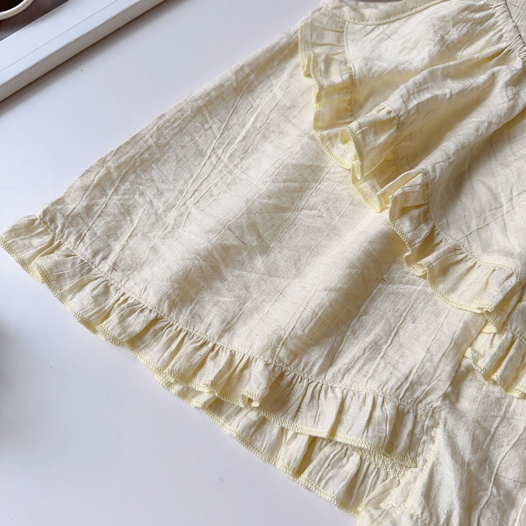 【90-140】フリルデザインホルターネックセットアップ