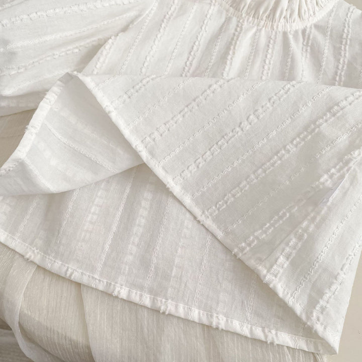 【73-120】フリルスタンドカラープルオーバー