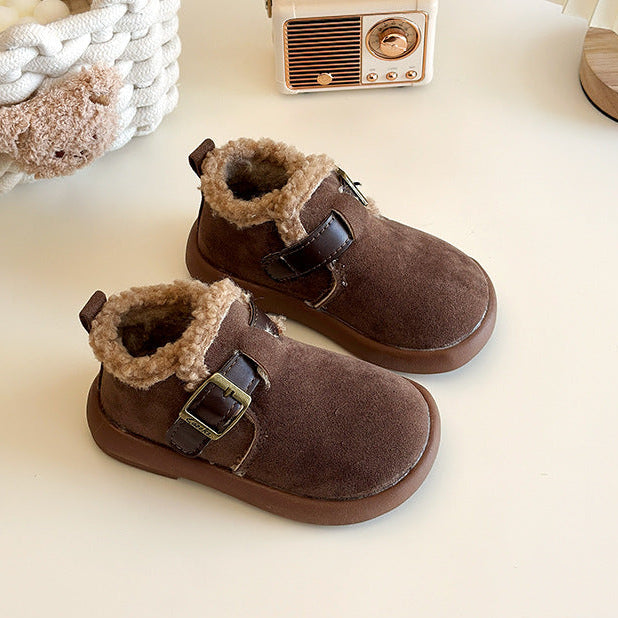 【14.0-21.5】ベルトデザインアンクルブーツ