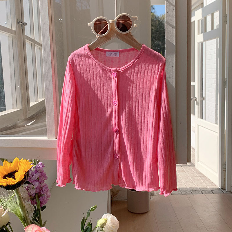 【90-140】リブメロウカーディガン