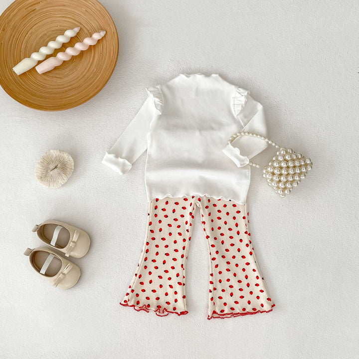 【73-110】パターンプリントフレアロングパンツ