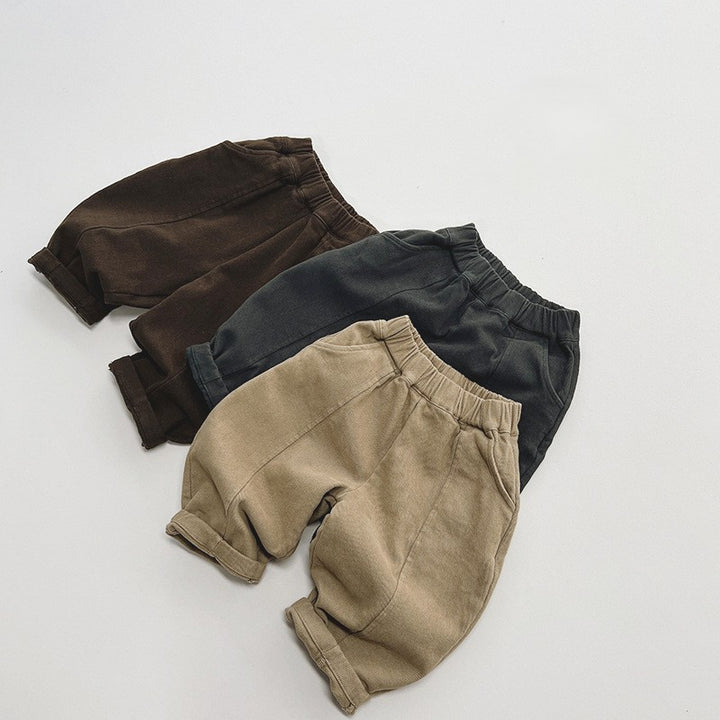 【80-130】カジュアルロングパンツ