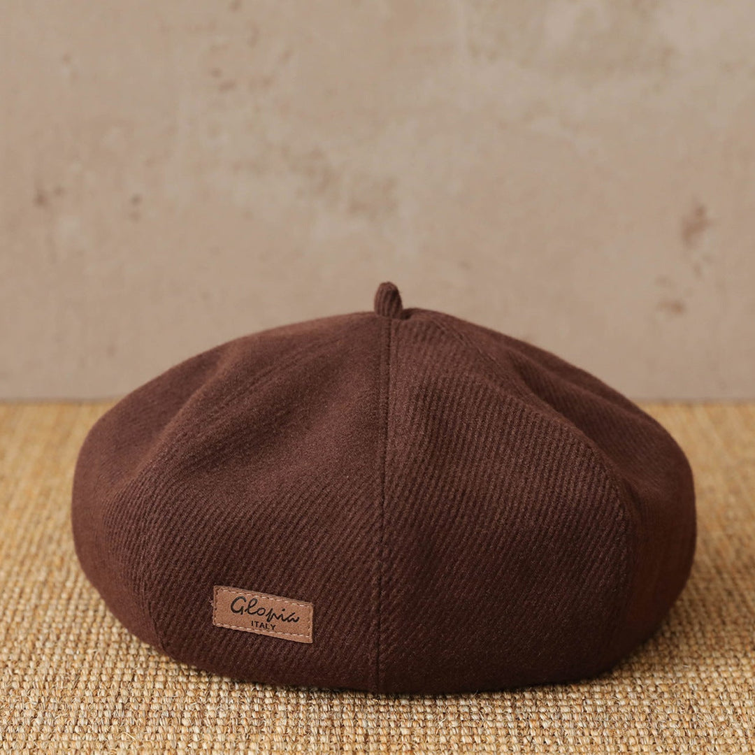 【55-59cm】ワンポイントワッペンベレー帽