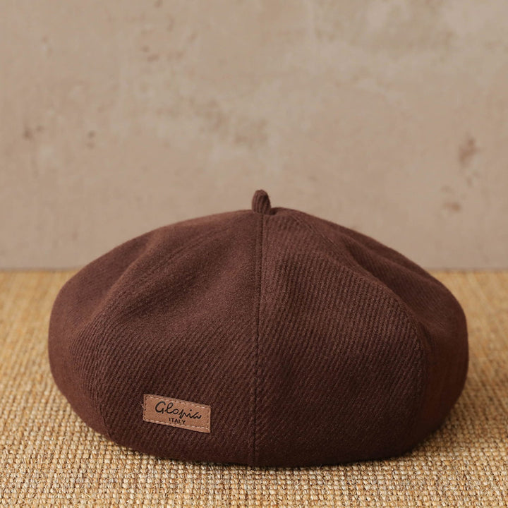 【55-59cm】ワンポイントワッペンベレー帽