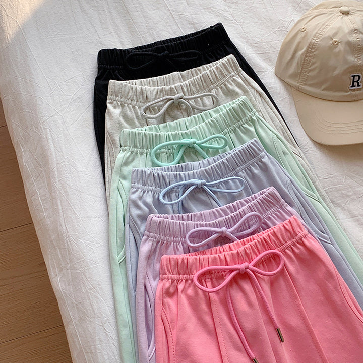 【90-150】ウエストリボンジョガーパンツ