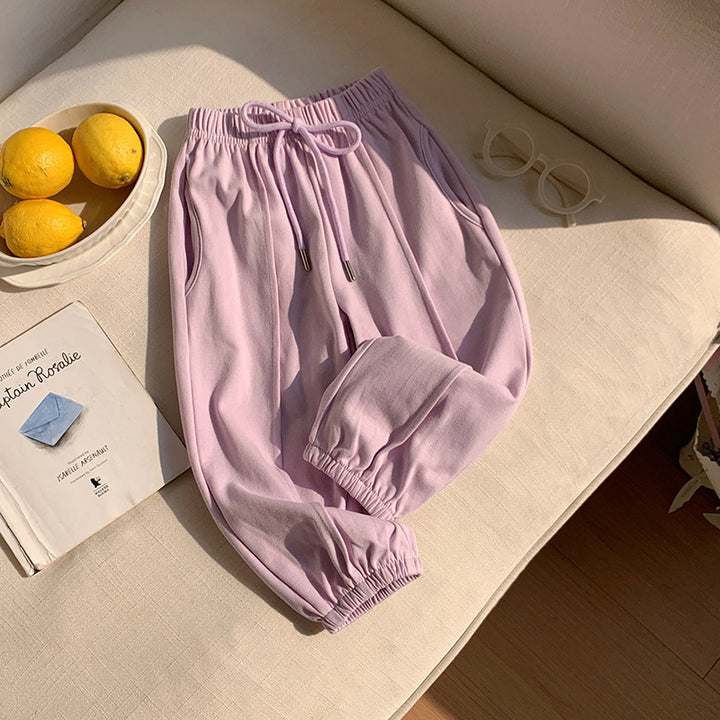 【90-150】ウエストリボンジョガーパンツ