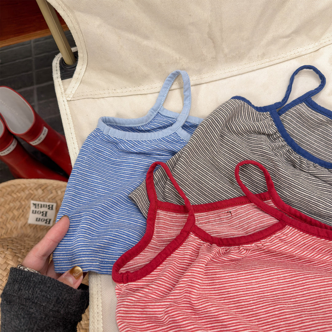 【80-130】細ボーダーキャミソール