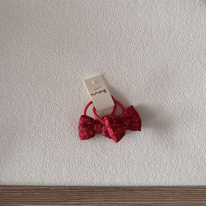 リボンモチーフヘアゴム