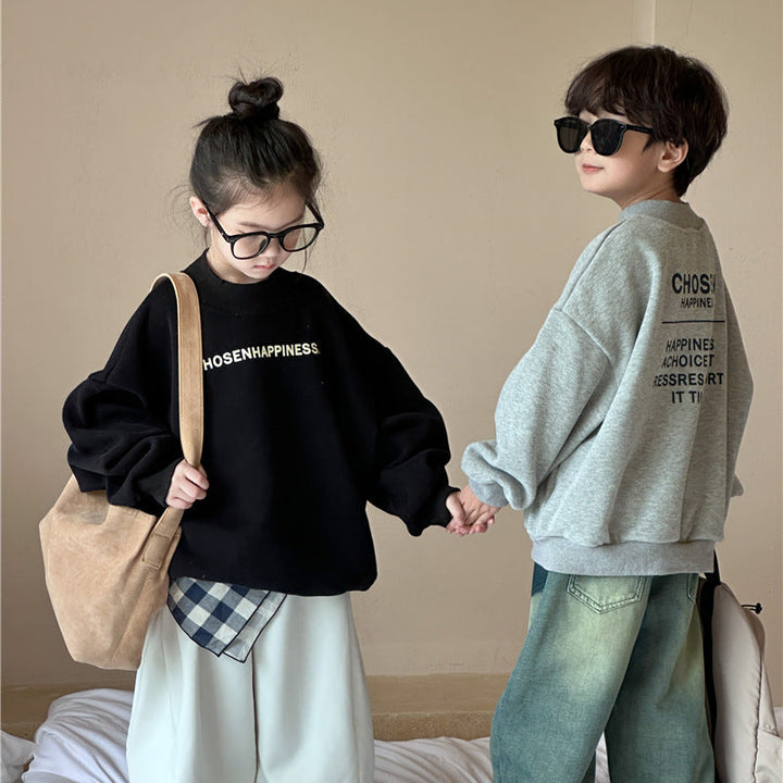 【90-150】オーバーサイズロゴデザイントレーナー