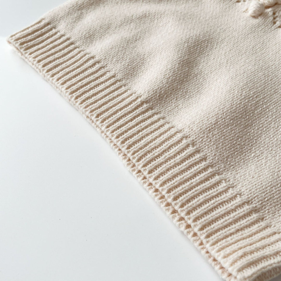 【73-100】かぎ編みポンポンセーター