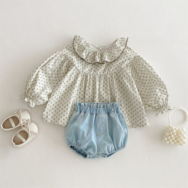 【73-100】シンプルデニムブルマ