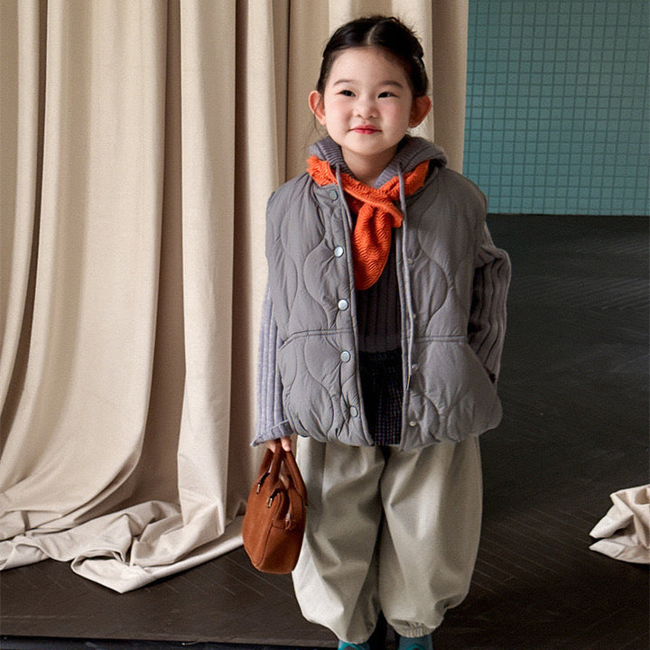 【90-140】キルティングパデッドベスト