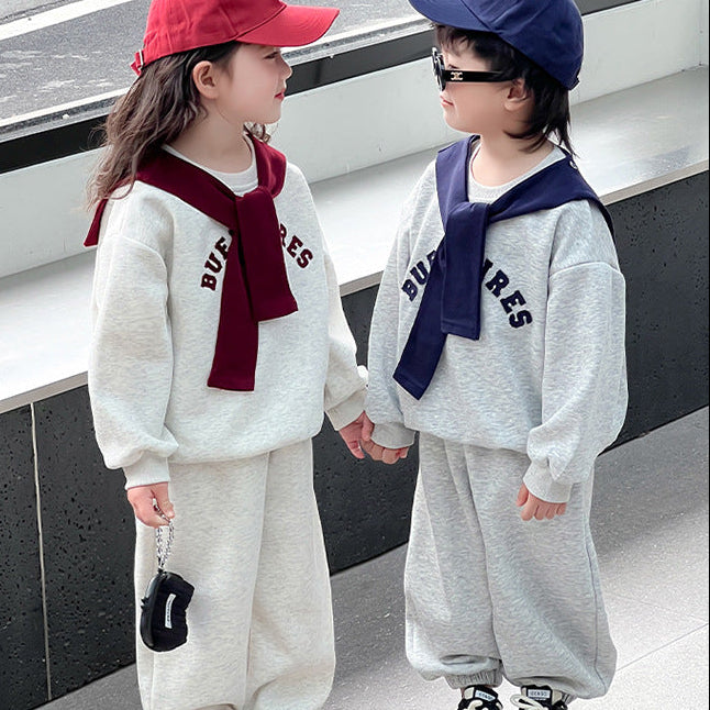 【90-150】ショール付きスポーティーセットアップ