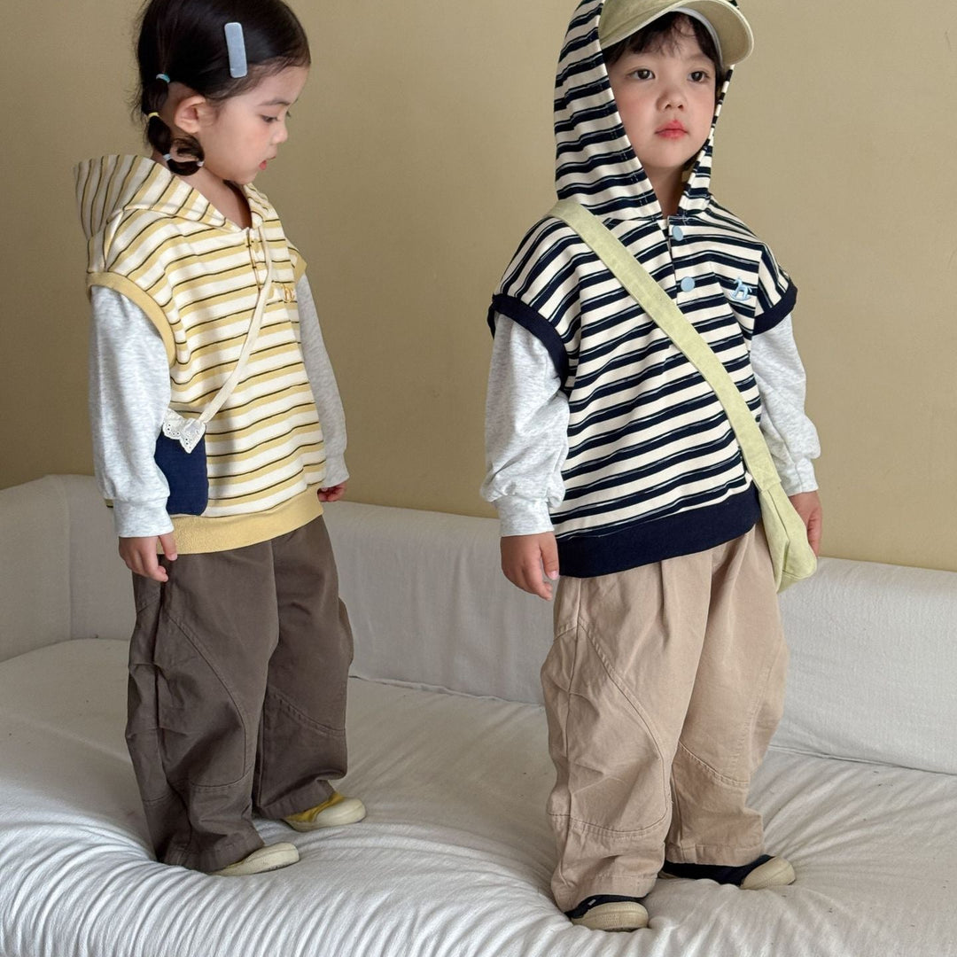 【80-150】シンプルバレルパンツ
