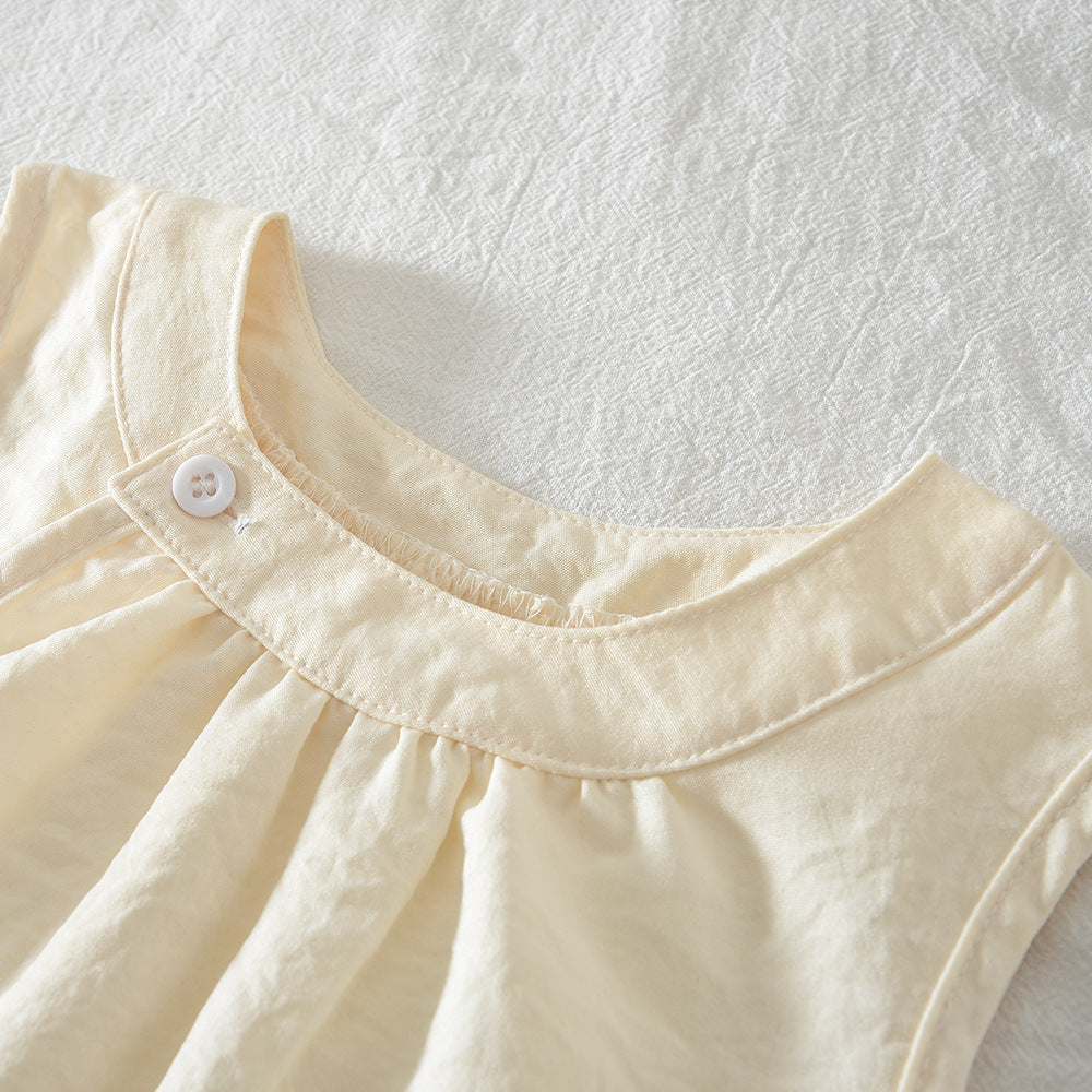 【100-140】フリルノースリーブ×ロングパンツセット