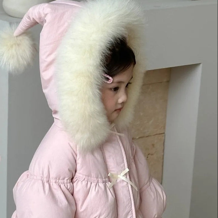 【80-130】キュートデザイン中綿ショートコート