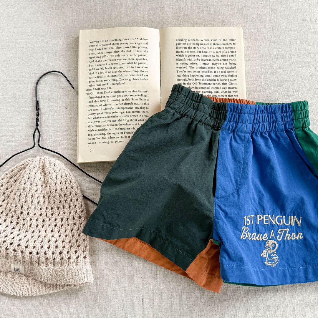 【80-130】ロゴデザインショートパンツ