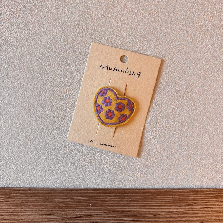 ハート＆フラワーヘアクリップ