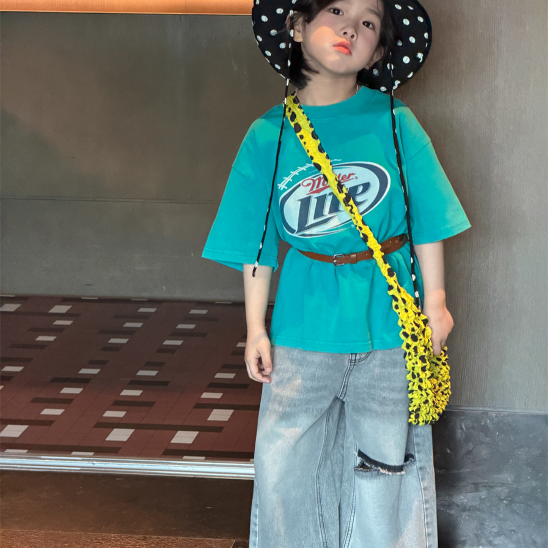 【90-150】オーバーサイズカジュアルTシャツ