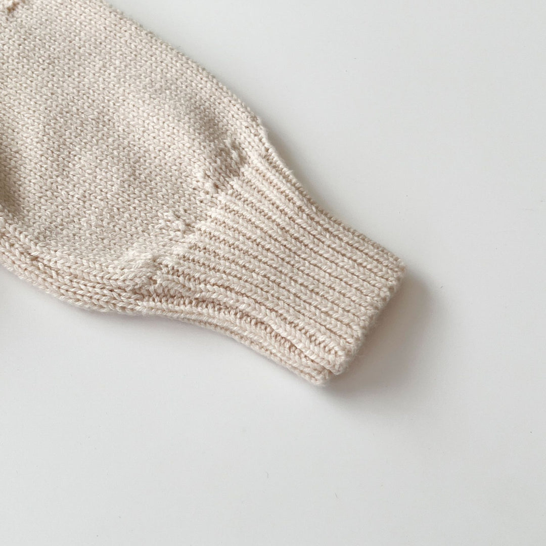 【73-100】かぎ編みポンポンセーター