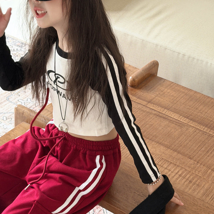 【100-150】サイドライントラックパンツ