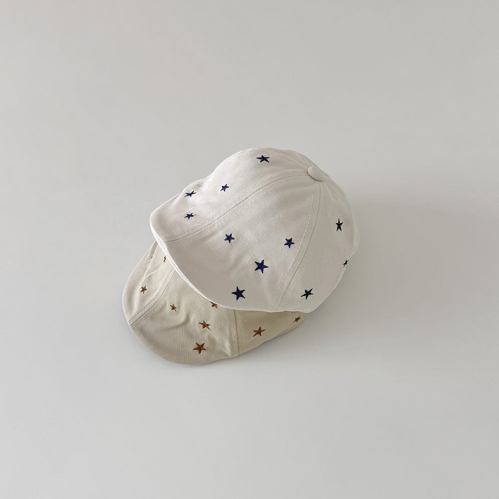 【43-46cm】星柄べビーキャップ