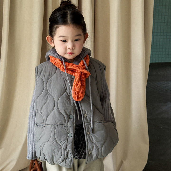 【90-140】キルティングパデッドベスト