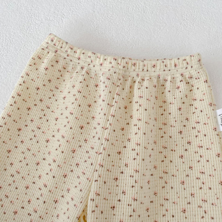 【73-110】レースヘムワッフルセットアップ