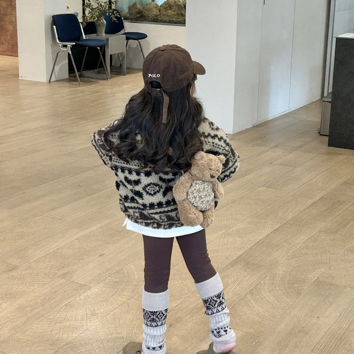 【90-140】パターンプリントボアジャケット