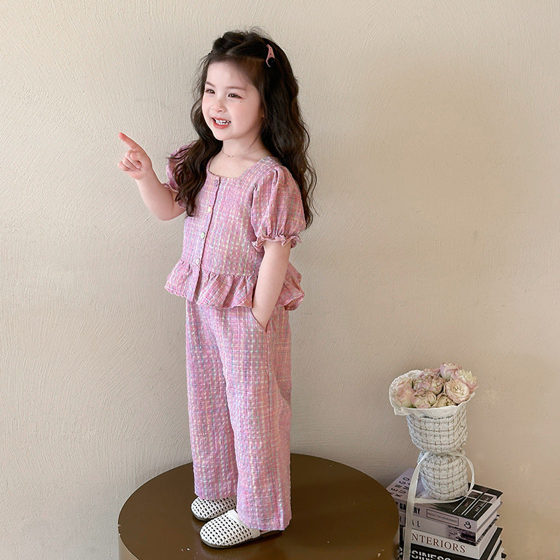 【90-140】マルチカラーチェックセットアップ