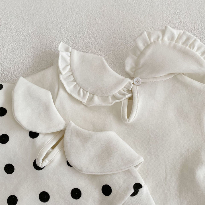 【73-100】フリルカラー長袖トップス